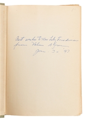  ALGREN, Nelson (1909-1981). Pair of First Editions in Dust ...