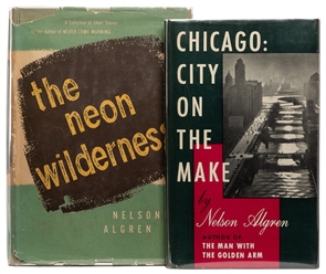  ALGREN, Nelson (1909-1981). Pair of First Editions in Dust ...