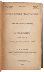  [AMERICANA]. EMORY, W[illiam] H. (1811-1887). Notes of a Mi...
