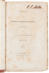  [AMERICANA]. [FORCE, Peter (1790-1868), printer]. Sammelban...
