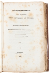  [AMERICANA]. [FORCE, Peter (1790-1868), printer]. Sammelban...