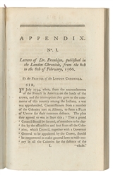  [AMERICANA]. [FRANKLIN, Benjamin (1706-1790), contributor]....
