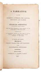  [AMERICANA]. JOHNSTON, Charles (b. 1768). A Narrative of th...