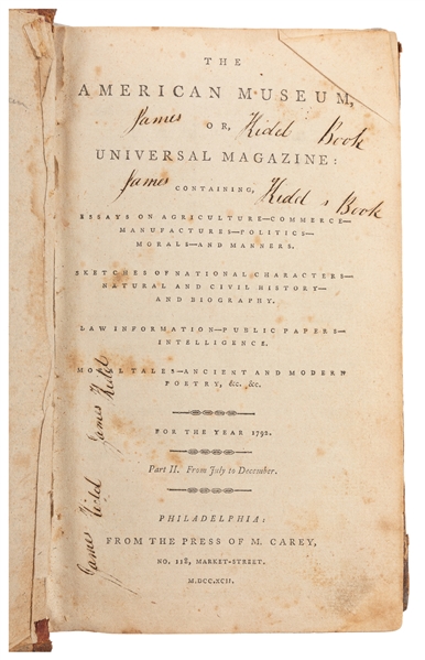  [AMERICANA]. [REVOLUTIONARY WAR ERA]. [JUDAICA]. The Americ...