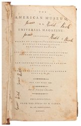  [AMERICANA]. [REVOLUTIONARY WAR ERA]. [JUDAICA]. The Americ...