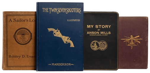  [AMERICAN MILITARY]. Group of 4 Titles, 3 Signed by Militar...
