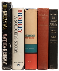  [AMERICAN MILITARY]. Group of 5 Titles by or About American...