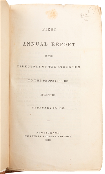  [AMERICAN LIBRARIES]. Group of the First 28 Annual Reports ...
