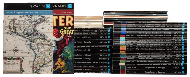  [AUCTION CATALOGS]. Group of Nearly 100 Auction Catalogs fr...