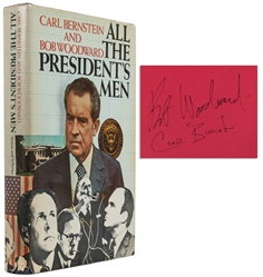  BERNSTEIN, Carl (b. 1944) and WOODWARD, Bob (b. 1943). All ...