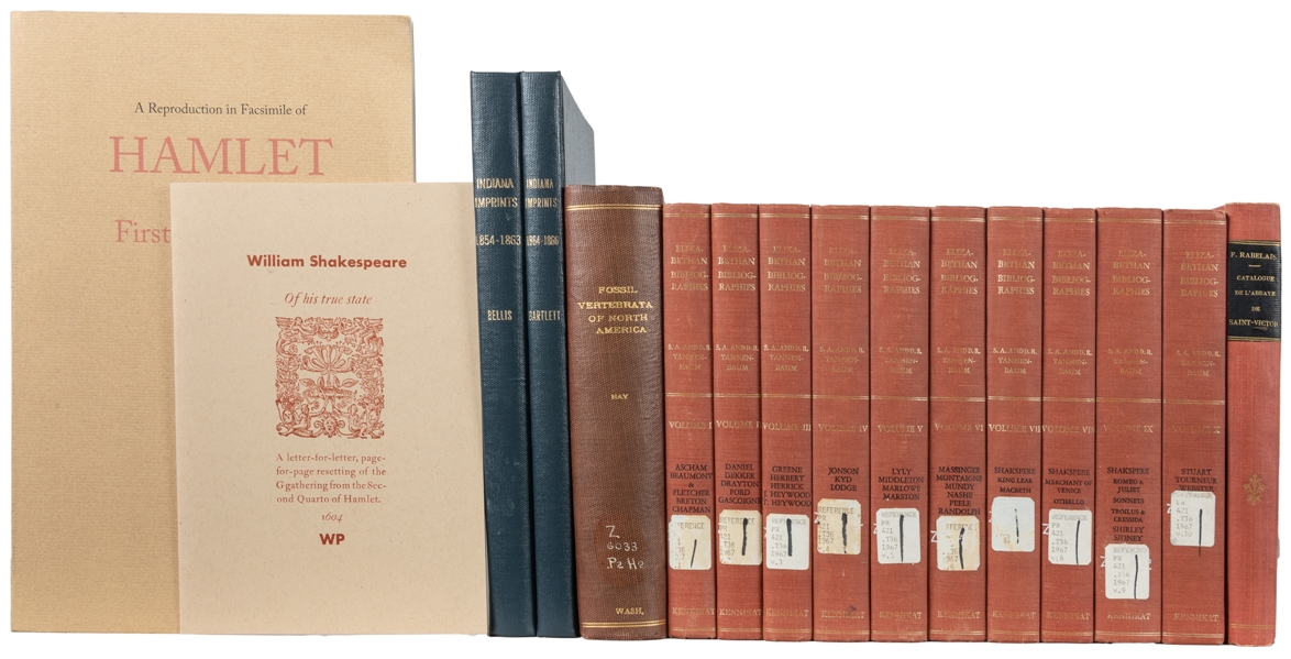  [BOOKS ABOUT BOOKS]. Group of 12 Assorted Bibliographies or...