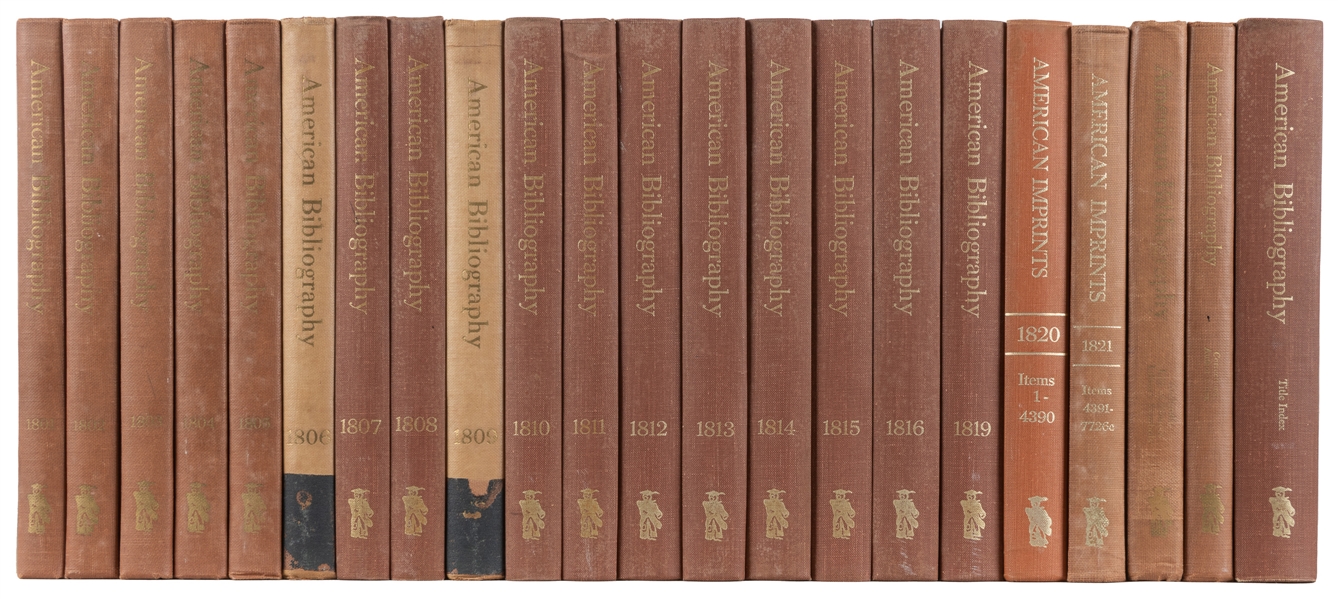  [BOOKS ABOUT BOOKS]. SHAW, Ralph R. (1907-1972) and SHOEMAK...