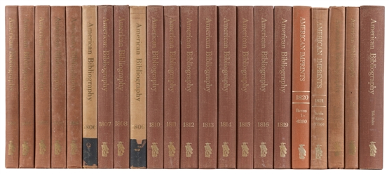  [BOOKS ABOUT BOOKS]. SHAW, Ralph R. (1907-1972) and SHOEMAK...