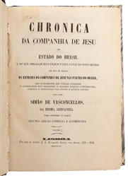  [BRAZIL]. DE VASCONCELLOS, Simão (1597-1671). Chronica da C...