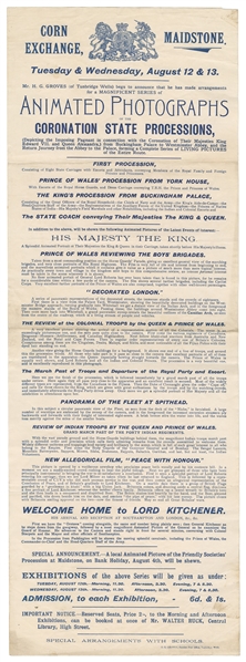  [BROADSIDE]. [CINEMA]. [KING EDWARD VII (1841-1910), subjec...