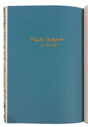  BUKOWSKI, Charles (1920–1994). Crucifix in a Deathhand. New...