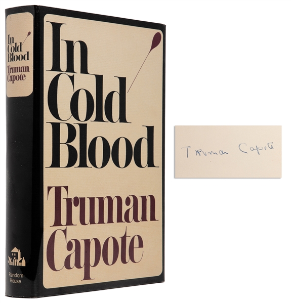  CAPOTE, Truman (1924-1984). In Cold Blood. A True Account o...