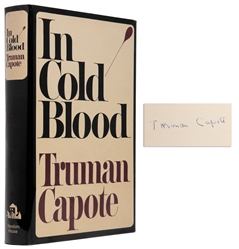 CAPOTE, Truman (1924-1984). In Cold Blood. A True Account o...