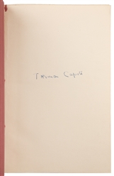  CAPOTE, Truman (1924-1984). In Cold Blood. A True Account o...