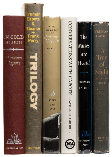  CAPOTE, Truman (1924-1984). Group of 6 First Editions of Bo...