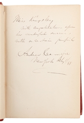  CARNEGIE, Andrew (1835-1919). Triumphant Democracy or Fifty...
