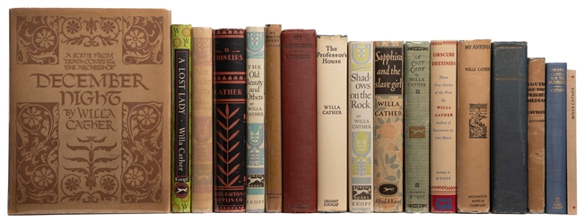  CATHER, Willa (1873-1947). Group of 17 First Trade Editions...