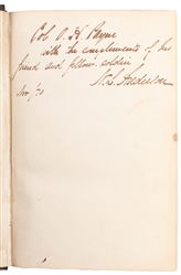  [CIVIL WAR]. [PAYNE, Oliver Hazard (1839-1917), his copy]. ...
