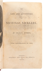  DICKENS, Charles (1812-1870). Life and Adventures of Nichol...