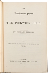 DICKENS, Charles (1812-1870). The Posthumous Papers of the Pickwick Club.