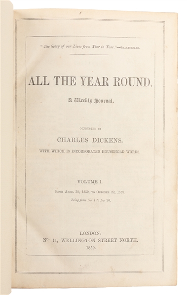  DICKENS, Charles (1812-1870). A Tale of Two Cities (in All ...