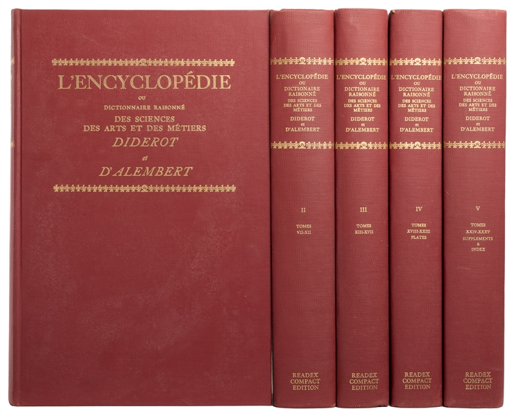  DIDEROT, Denis (1713-1784) and DALEMBERT, Jean-Baptiste (1...