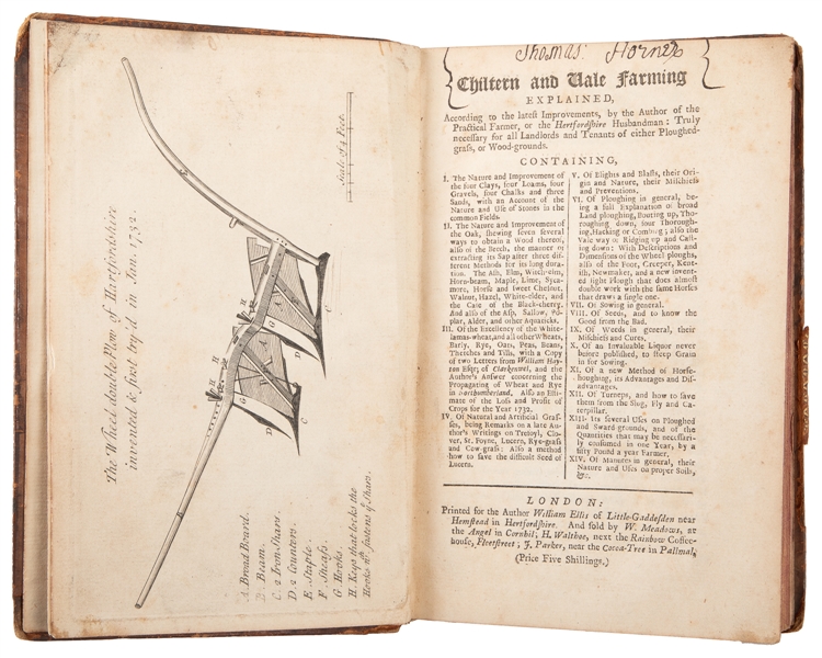  [FARMING AND AGRICULTURE]. ELLIS, William (1700-1758). Chil...