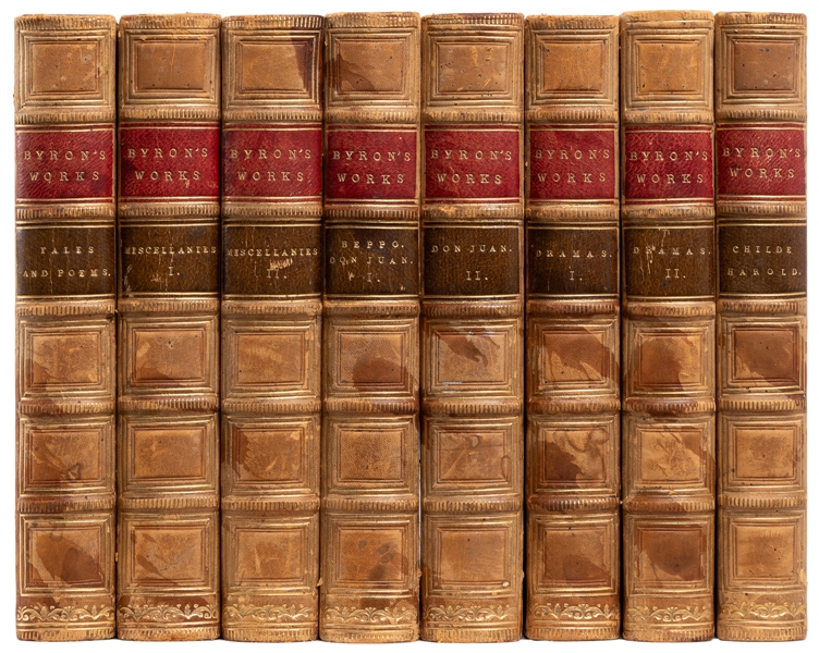  [FINE BINDINGS]. BYRON, George Gordon, Lord (1788-1824). Wo...