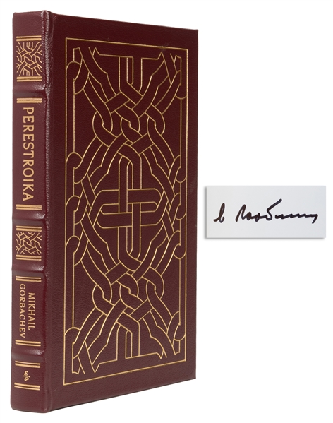  [FINE BINDINGS]. [EASTON PRESS]. GORBACHEV, Mikhail (1931-2...