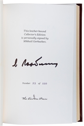  [FINE BINDINGS]. [EASTON PRESS]. GORBACHEV, Mikhail (1931-2...