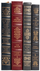  [FINE BINDINGS]. [EASTON PRESS]. Group of 4 Signed, Limited...