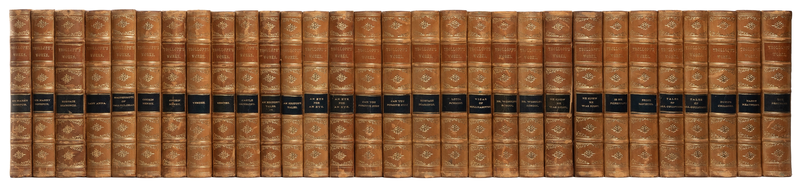  [FINE BINDINGS]. TROLLOPE, Anthony (1815-1882). Group of 30...