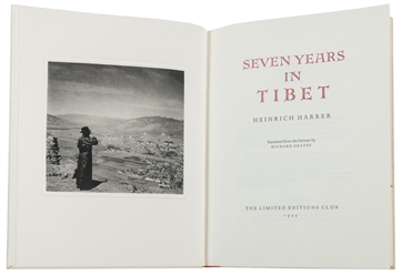  [FINE PRESS BOOKS]. [LIMITED EDITIONS CLUB]. HARRER, Heinri...