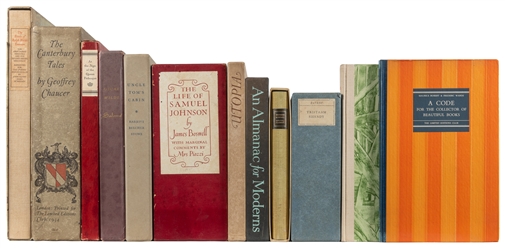  [FINE PRESS BOOKS]. [LIMITED EDITIONS CLUB]. Group of 19 Ti...