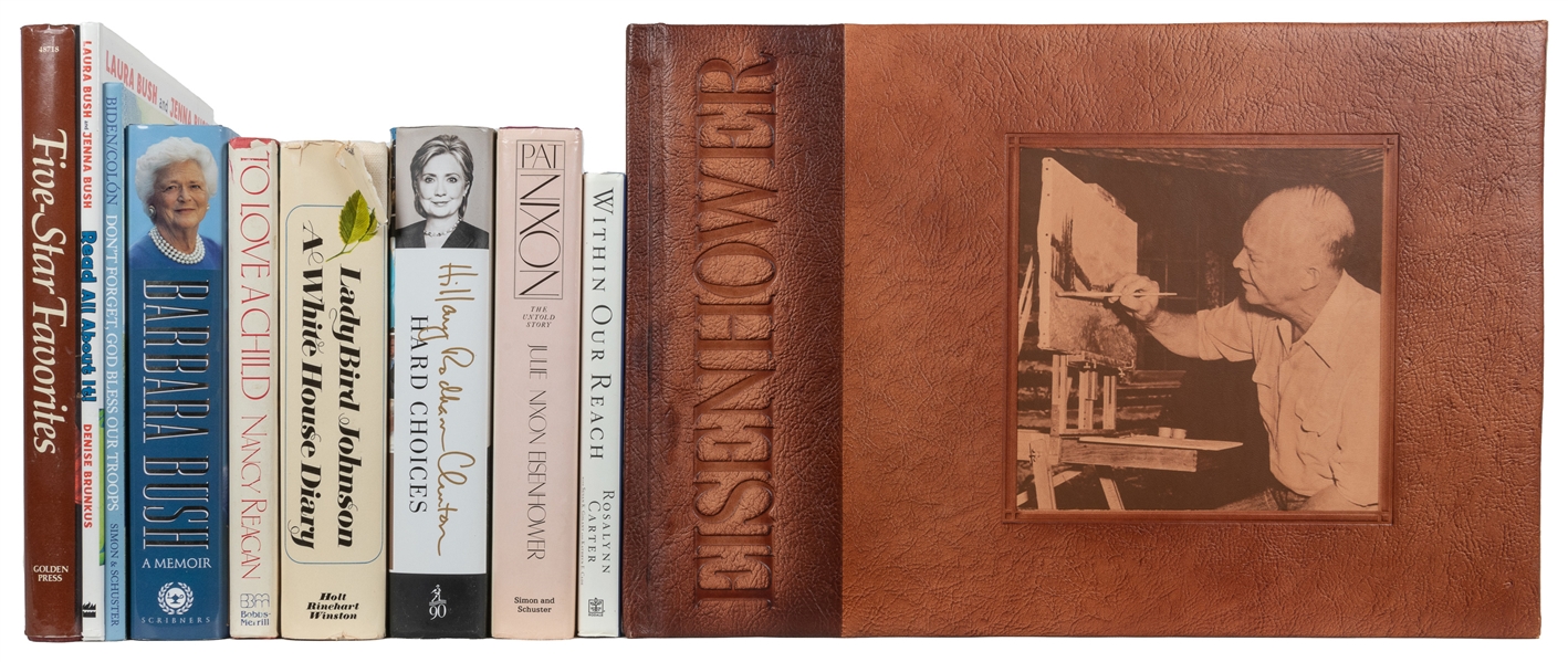  [FIRST LADIES]. Group of 10 First Edition Titles Signed by ...