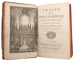  [FIREWORKS]. Pair of Illustrated Books on Fireworks from th...