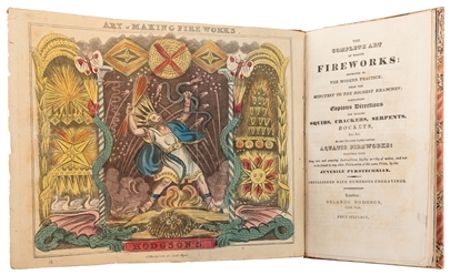  [FIREWORKS]. Pair of Illustrated Books on Fireworks from th...