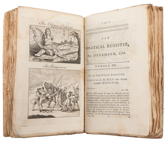  [FRANKLIN, Benjamin (1706-1790), attributed to]. [ALMON, Jo...