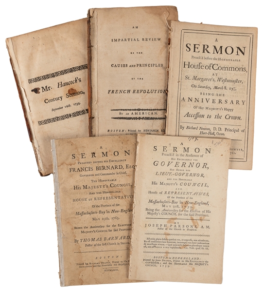  Group of 5 Offprints or Extracts of 18th and 19th Century A...