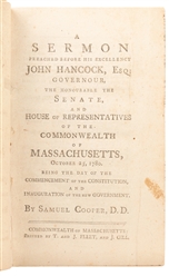  [HANCOCK, John (1737-1793), subject]. COOPER, Samuel (1725-...
