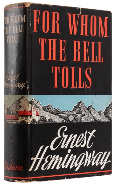  HEMINGWAY, Ernest (1899-1961). For Whom the Bell Tolls. New...