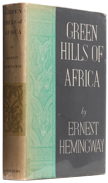  HEMINGWAY, Ernest (1899-1961). Green Hills of Africa. Decor...