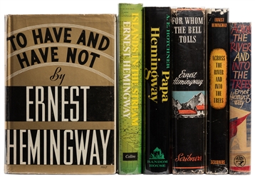 HEMINGWAY, Ernest (1899-1961). Group of 6 First and Early E...