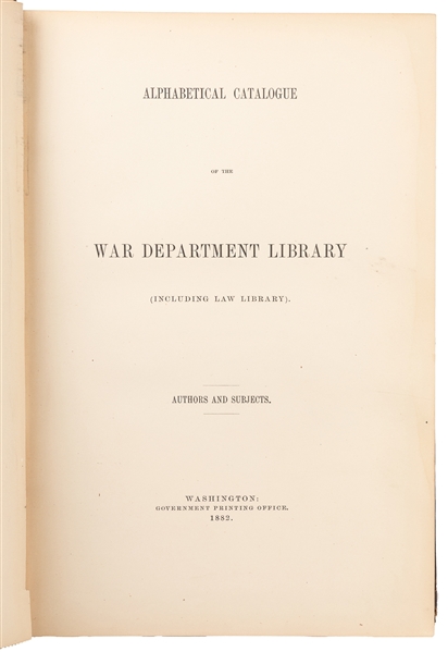  [HOLABIRD, General Samuel B. (1826-1907), his copy]. [FITZG...