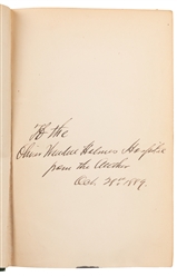 HOLMES, Oliver Wendell, Sr. (1809-1894). [Works.] Boston: H...